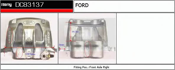 Remy DC83137 Zacisk hamulcowy przedni prawy DC83137: Dobra cena w Polsce na 2407.PL - Kup Teraz!