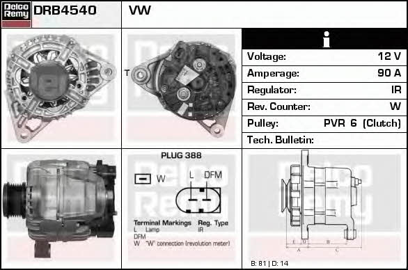 Remy DRB4540 Generator DRB4540: Kaufen Sie zu einem guten Preis in Polen bei 2407.PL!