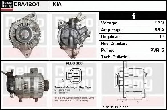 Remy DRA4204 Generator DRA4204: Kaufen Sie zu einem guten Preis in Polen bei 2407.PL!