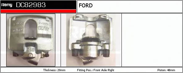 Remy DC82983 Brake caliper front right DC82983: Buy near me in Poland at 2407.PL - Good price!