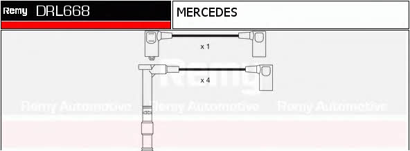 Remy DRL668 Zündkabel kit DRL668: Kaufen Sie zu einem guten Preis in Polen bei 2407.PL!