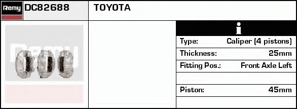 Remy DC82688 Brake caliper front left DC82688: Buy near me at 2407.PL in Poland at an Affordable price!