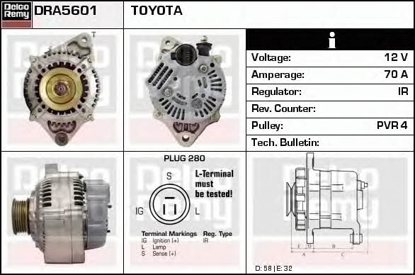 Remy DRA5601 Alternator DRA5601: Dobra cena w Polsce na 2407.PL - Kup Teraz!