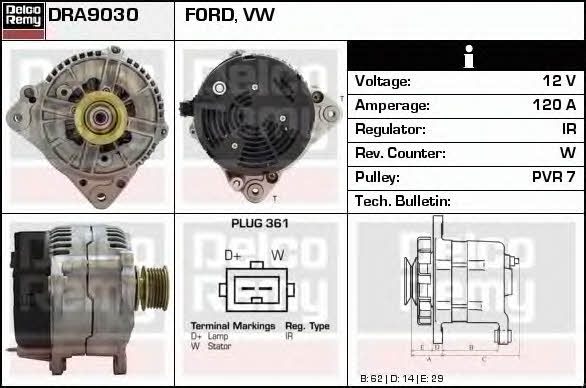 Remy DRA9030 Alternator DRA9030: Dobra cena w Polsce na 2407.PL - Kup Teraz!