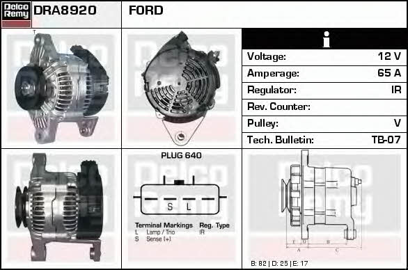 Remy DRA8920 Alternator DRA8920: Dobra cena w Polsce na 2407.PL - Kup Teraz!