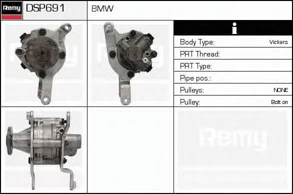 Remy DSP691 Hydraulic Pump, steering system DSP691: Buy near me in Poland at 2407.PL - Good price!