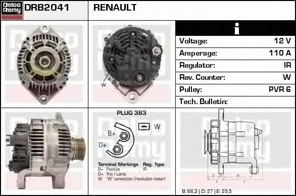 Remy DRB2041 Generator DRB2041: Kaufen Sie zu einem guten Preis in Polen bei 2407.PL!