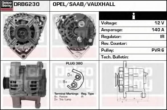 Remy DRB6230 Generator DRB6230: Kaufen Sie zu einem guten Preis in Polen bei 2407.PL!