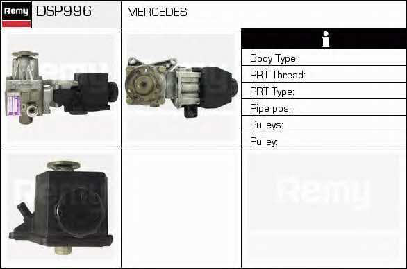 Remy DSP996 Hydraulic Pump, steering system DSP996: Buy near me in Poland at 2407.PL - Good price!