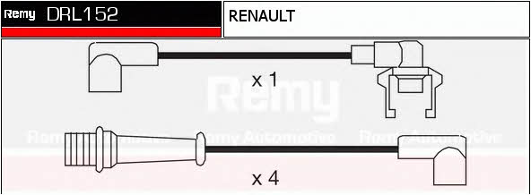 Remy DRL152 Zündkabel kit DRL152: Kaufen Sie zu einem guten Preis in Polen bei 2407.PL!