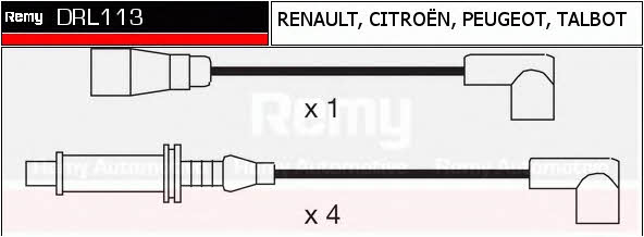 Remy DRL113 Zündkabel kit DRL113: Kaufen Sie zu einem guten Preis in Polen bei 2407.PL!