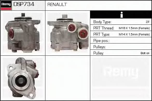 Remy DSP734 Hydraulic Pump, steering system DSP734: Buy near me in Poland at 2407.PL - Good price!