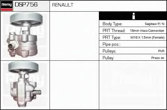 Remy DSP756 Hydraulikpumpe, Lenkung DSP756: Kaufen Sie zu einem guten Preis in Polen bei 2407.PL!