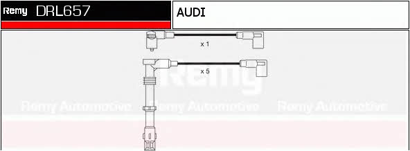 Remy DRL657 Zündkabel kit DRL657: Kaufen Sie zu einem guten Preis in Polen bei 2407.PL!