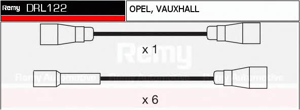 Remy DRL122 Zündkabel kit DRL122: Kaufen Sie zu einem guten Preis in Polen bei 2407.PL!