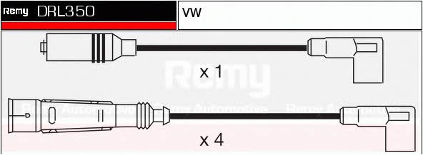 Remy DRL350 Провода высоковольтные, комплект DRL350: Отличная цена - Купить в Польше на 2407.PL!