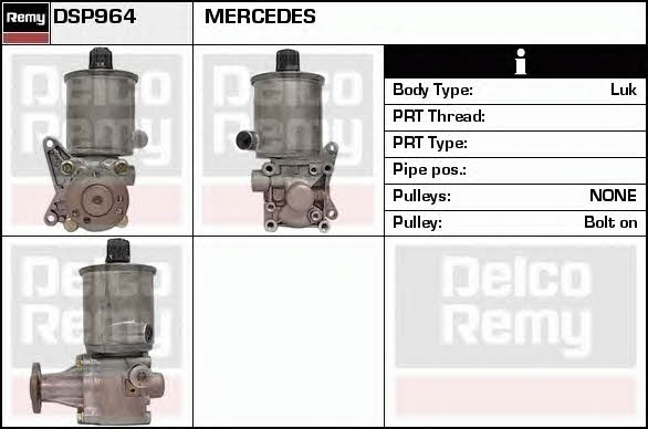 Remy DSP964 Hydraulic Pump, steering system DSP964: Buy near me in Poland at 2407.PL - Good price!