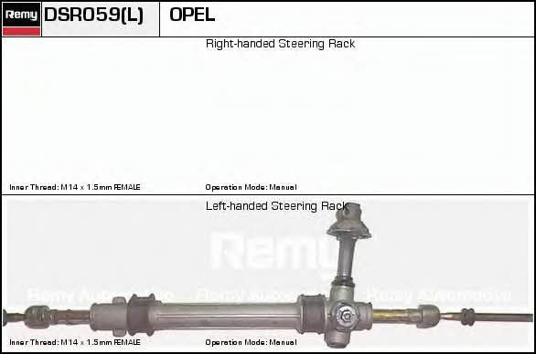 Remy DSR059L Steering Gear DSR059L: Buy near me in Poland at 2407.PL - Good price!