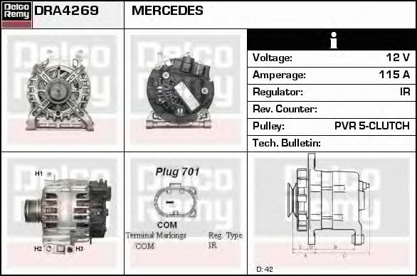 Remy DRA4269 Generator DRA4269: Kaufen Sie zu einem guten Preis in Polen bei 2407.PL!