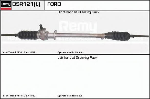 Remy DSR121L Steering rack without power steering DSR121L: Buy near me in Poland at 2407.PL - Good price!