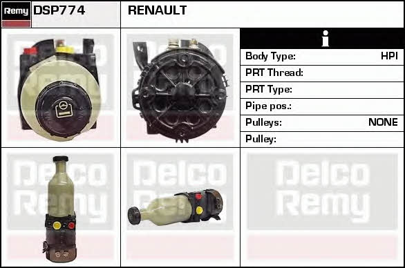 Remy DSP774 Hydraulikpumpe, Lenkung DSP774: Kaufen Sie zu einem guten Preis in Polen bei 2407.PL!