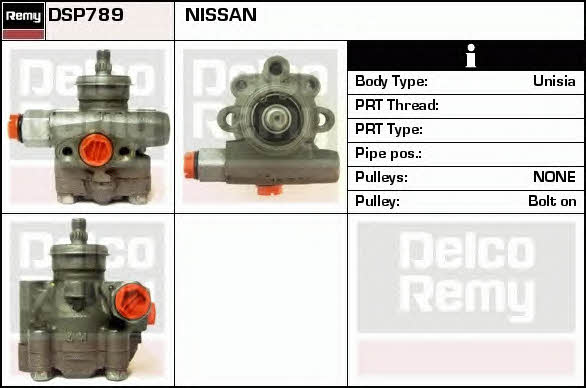 Remy DSP789 Hydraulic Pump, steering system DSP789: Buy near me in Poland at 2407.PL - Good price!