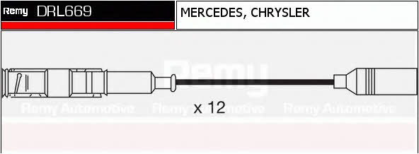 Remy DRL669 Ignition cable kit DRL669: Buy near me in Poland at 2407.PL - Good price!