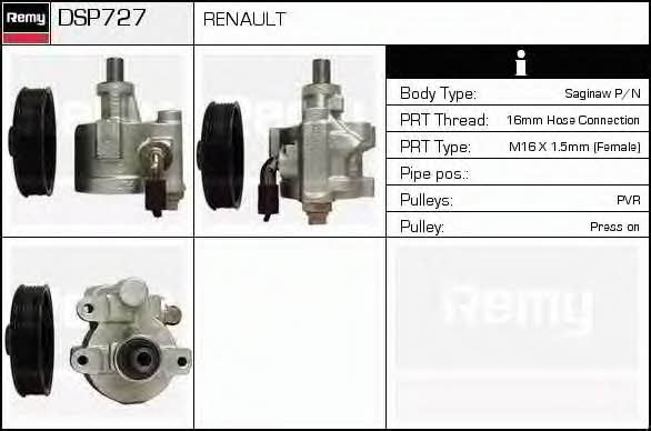 Remy DSP727 Pompa hydrauliczna, układ kierowniczy DSP727: Atrakcyjna cena w Polsce na 2407.PL - Zamów teraz!