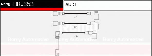 Remy DRL653 Ignition cable kit DRL653: Buy near me in Poland at 2407.PL - Good price!