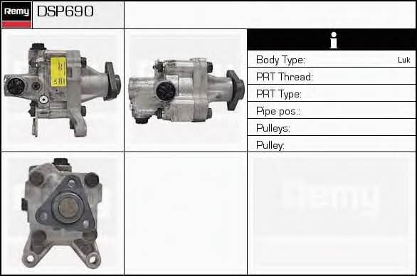 Remy DSP690 Hydraulic Pump, steering system DSP690: Buy near me in Poland at 2407.PL - Good price!