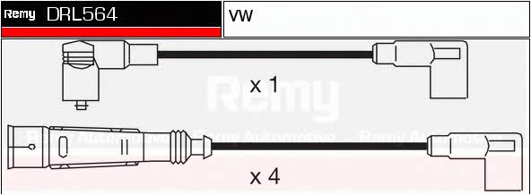 Remy DRL564 Przewody wysokiego napięcia, komplet DRL564: Dobra cena w Polsce na 2407.PL - Kup Teraz!