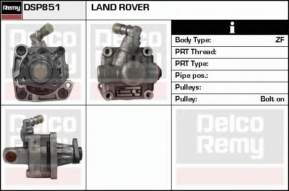 Remy DSP851 Hydraulic Pump, steering system DSP851: Buy near me in Poland at 2407.PL - Good price!
