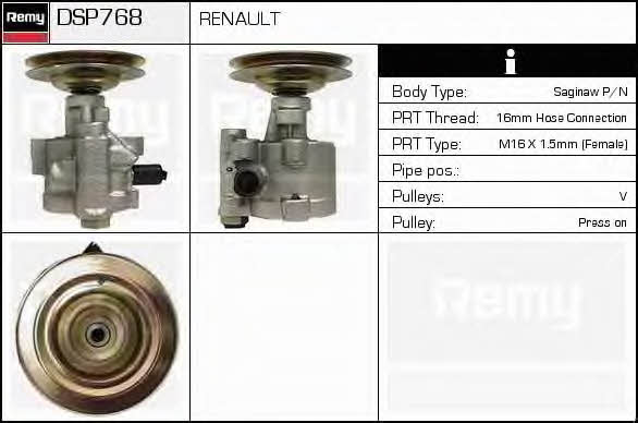 Remy DSP768 Hydraulic Pump, steering system DSP768: Buy near me in Poland at 2407.PL - Good price!