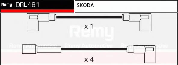 Remy DRL481 Przewody wysokiego napięcia, komplet DRL481: Dobra cena w Polsce na 2407.PL - Kup Teraz!