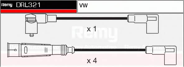 Remy DRL321 Дроти високовольтні, комплект DRL321: Приваблива ціна - Купити у Польщі на 2407.PL!