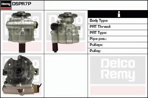 Remy DSPR7P Hydraulic Pump, steering system DSPR7P: Buy near me at 2407.PL in Poland at an Affordable price!