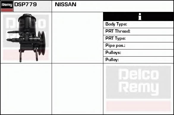 Remy DSP779 Hydraulic Pump, steering system DSP779: Buy near me in Poland at 2407.PL - Good price!