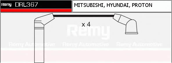 Remy DRL367 Zündkabel kit DRL367: Kaufen Sie zu einem guten Preis in Polen bei 2407.PL!