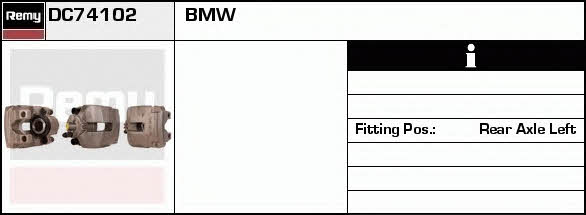 Remy DC74102 Bremssattel hinten links DC74102: Kaufen Sie zu einem guten Preis in Polen bei 2407.PL!