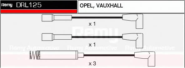 Remy DRL125 Przewody wysokiego napięcia, komplet DRL125: Dobra cena w Polsce na 2407.PL - Kup Teraz!