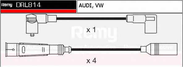 Remy DRL814 Дроти високовольтні, комплект DRL814: Приваблива ціна - Купити у Польщі на 2407.PL!