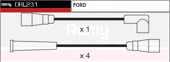 Remy DRL231 Провода высоковольтные, комплект DRL231: Отличная цена - Купить в Польше на 2407.PL!