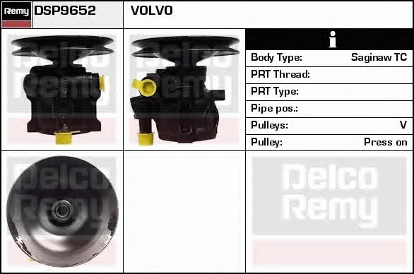 Remy DSP9652 Насос гидроусилителя руля DSP9652: Отличная цена - Купить в Польше на 2407.PL!