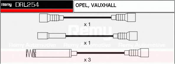 Remy DRL254 Przewody wysokiego napięcia, komplet DRL254: Dobra cena w Polsce na 2407.PL - Kup Teraz!