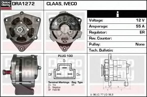 Remy DRA1272 Alternator DRA1272: Dobra cena w Polsce na 2407.PL - Kup Teraz!