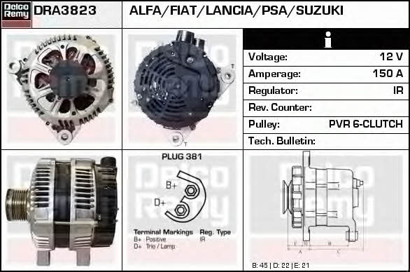 Remy DRA3823 Alternator DRA3823: Dobra cena w Polsce na 2407.PL - Kup Teraz!