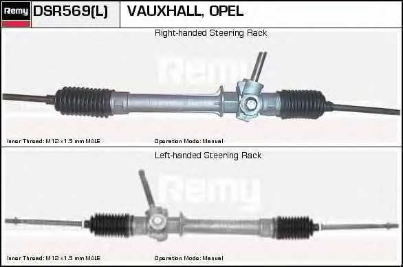 Remy DSR569L Steering rack without power steering DSR569L: Buy near me in Poland at 2407.PL - Good price!