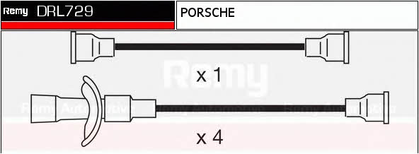 Remy DRL729 Ignition cable kit DRL729: Buy near me in Poland at 2407.PL - Good price!