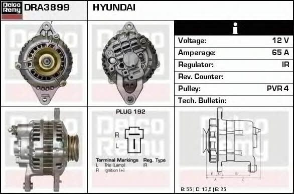 Remy DRA3899 Генератор DRA3899: Приваблива ціна - Купити у Польщі на 2407.PL!