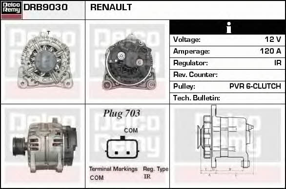 Remy DRB9030 Alternator DRB9030: Buy near me in Poland at 2407.PL - Good price!